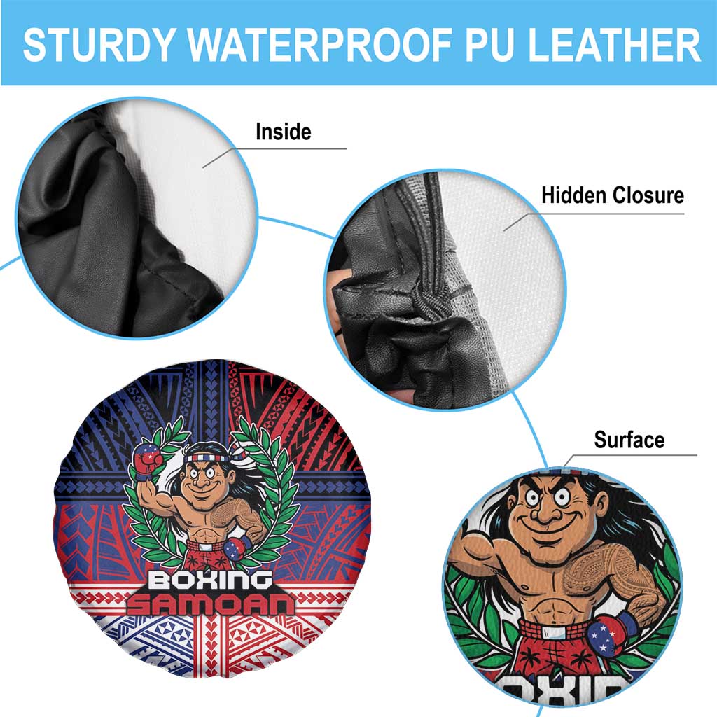 Samoa Boxing Spare Tire Cover Samoan Boxer Funny Style - Polynesian Pride