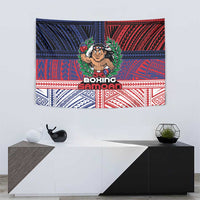 Samoa Boxing Tapestry Samoan Boxer Funny Style - Polynesian Pride