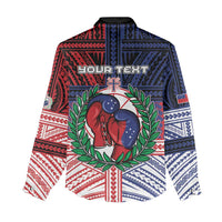 Personalised Samoa Boxing Women Casual Shirt Samoan Boxer Funny Style - Polynesian Pride