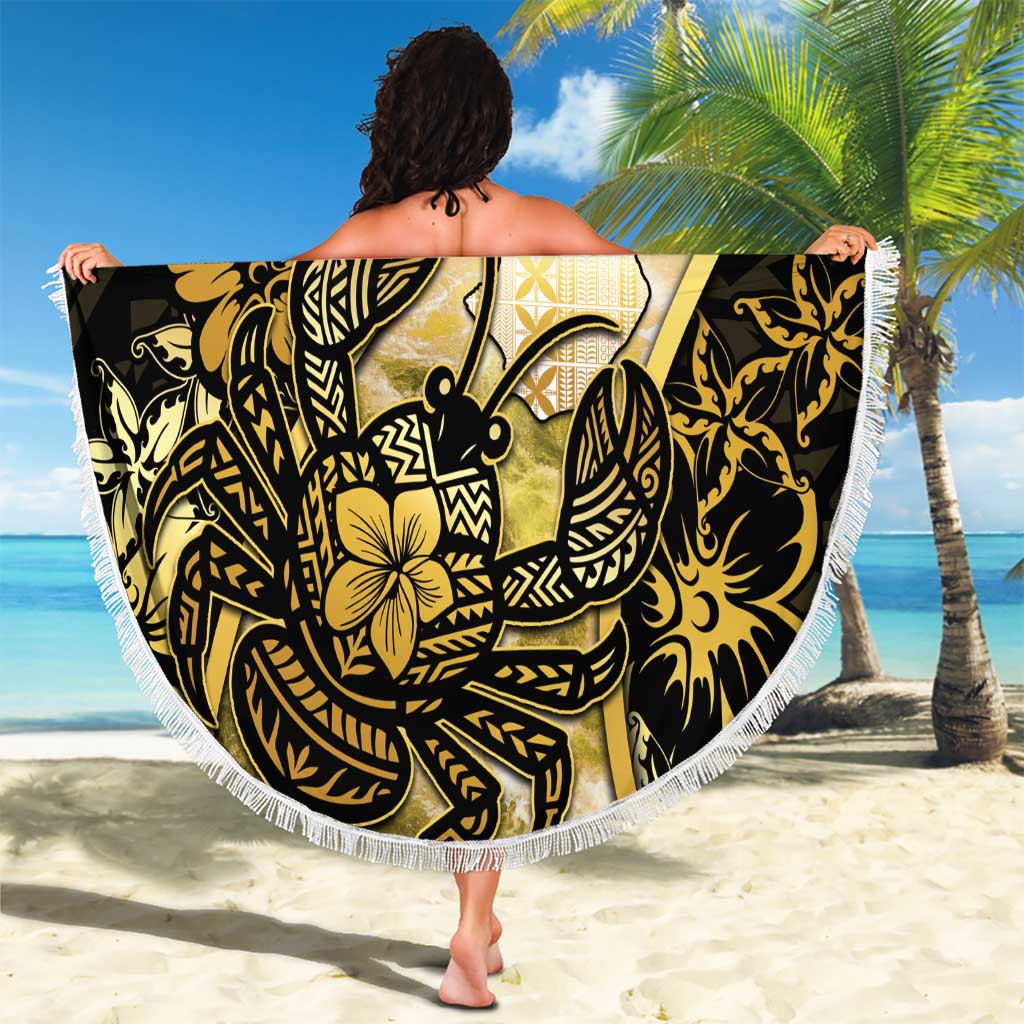 Niue Beach Blanket Niuean Crab Waves Style