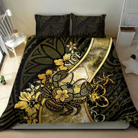 Niue Bedding Set Niuean Crab Waves Style