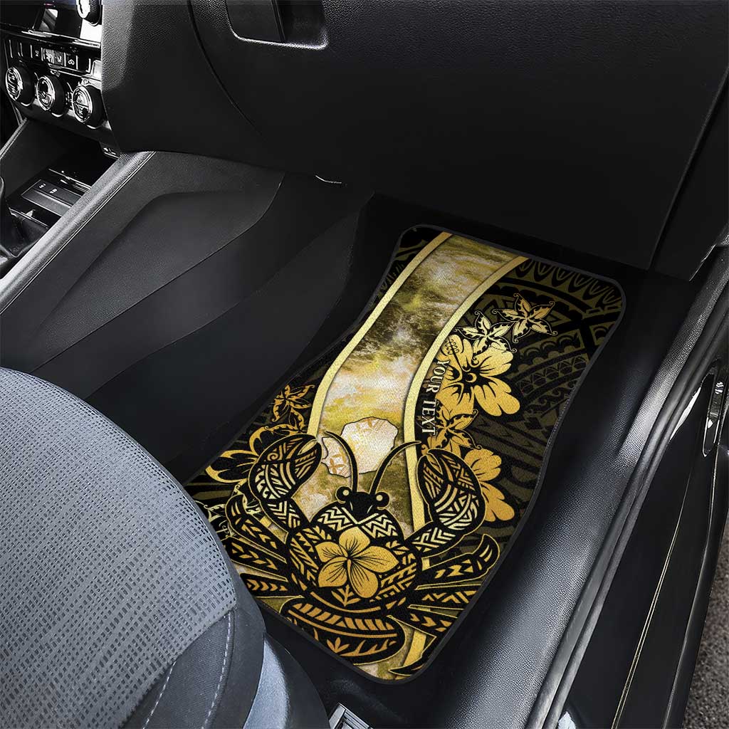 Niue Car Mats Niuean Crab Waves Style