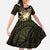 Personalised Niue Family Matching Off Shoulder Maxi Dress and Hawaiian Shirt Niuean Crab Waves Style