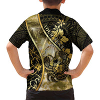 Personalised Niue Family Matching Puletasi and Hawaiian Shirt Niuean Crab Waves Style