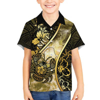 Personalised Niue Family Matching Puletasi and Hawaiian Shirt Niuean Crab Waves Style