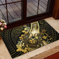 Niue Rubber Doormat Niuean Crab Waves Style