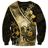 Personalised Niue Sweatshirt Niuean Crab Waves Style DT05 - Polynesian Pride