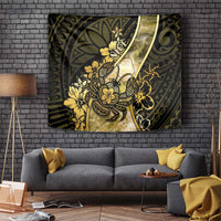 Niue Tapestry Niuean Crab Waves Style