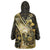 Personalised Niue Wearable Blanket Hoodie Niuean Crab Waves Style