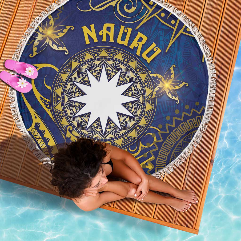 Nauru Beach Blanket Hibiscus Polynesian Tribal Pattern