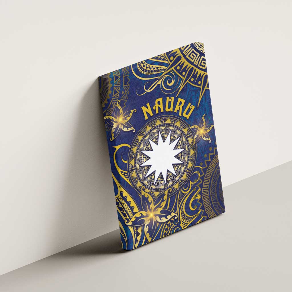 Nauru Canvas Wall Art Hibiscus Polynesian Tribal Pattern