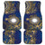 Nauru Car Mats Hibiscus Polynesian Tribal Pattern