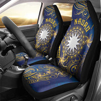 Nauru Car Seat Cover Hibiscus Polynesian Tribal Pattern