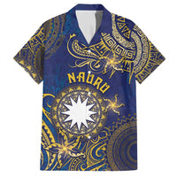 Personalised Nauru Family Matching Long Sleeve Bodycon Dress and Hawaiian Shirt Hibiscus Polynesian Tribal Pattern