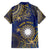 Personalised Nauru Family Matching Off Shoulder Maxi Dress and Hawaiian Shirt Hibiscus Polynesian Tribal Pattern