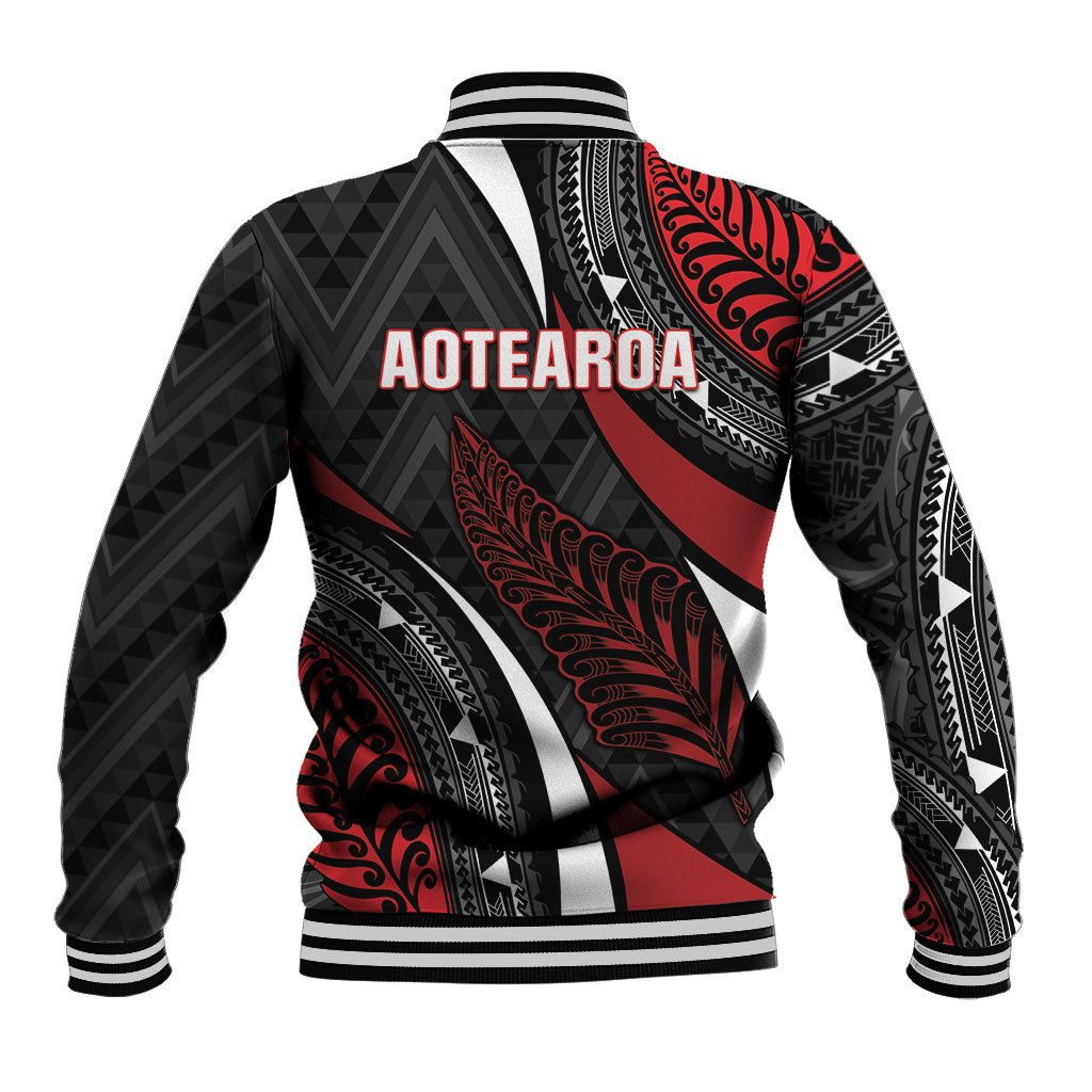 Aotearoa New Zealand Native Birds Map Baseball Jacket Silver Fern Tribal Pattern DT05 - Polynesian Pride
