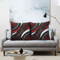 Aotearoa New Zealand Native Birds Map Pillow Cover Silver Fern Tribal Pattern