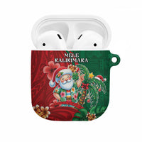 Hawaii Christmas AirPods Case Mele Kalikimaka Funny Hawaiian Santa - Polynesian Pride