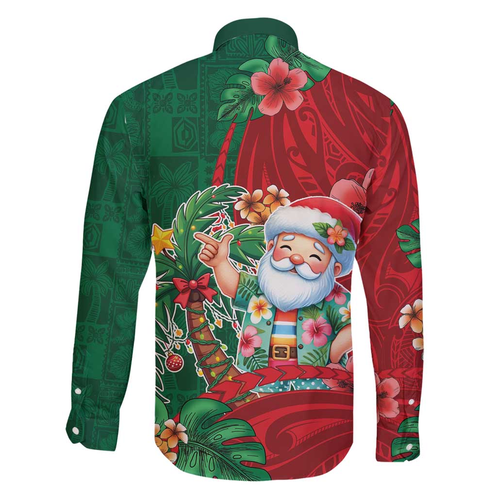 Hawaii Christmas Family Matching Puletasi and Hawaiian Shirt Mele Kalikimaka Funny Hawaiian Santa - Polynesian Pride