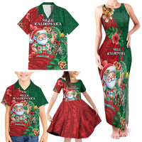 Hawaii Christmas Family Matching Tank Maxi Dress and Hawaiian Shirt Mele Kalikimaka Funny Hawaiian Santa - Polynesian Pride