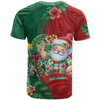 Hawaii Christmas T Shirt Mele Kalikimaka Funny Hawaiian Santa - Polynesian Pride