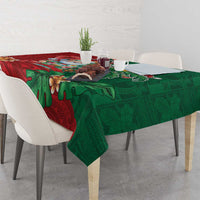 Hawaii Christmas Tablecloth Mele Kalikimaka Funny Hawaiian Santa - Polynesian Pride