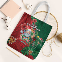 Hawaii Christmas Tote Bag Mele Kalikimaka Funny Hawaiian Santa - Polynesian Pride