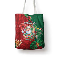 Hawaii Christmas Tote Bag Mele Kalikimaka Funny Hawaiian Santa - Polynesian Pride