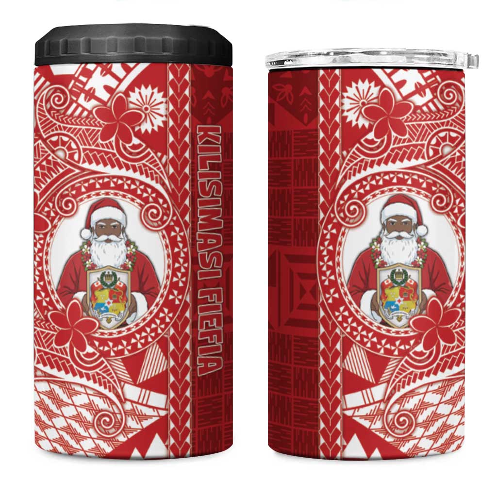 Tonga Christmas 4 in 1 Can Cooler Tumbler Kilisimasi Fiefia - Polynesian Pride