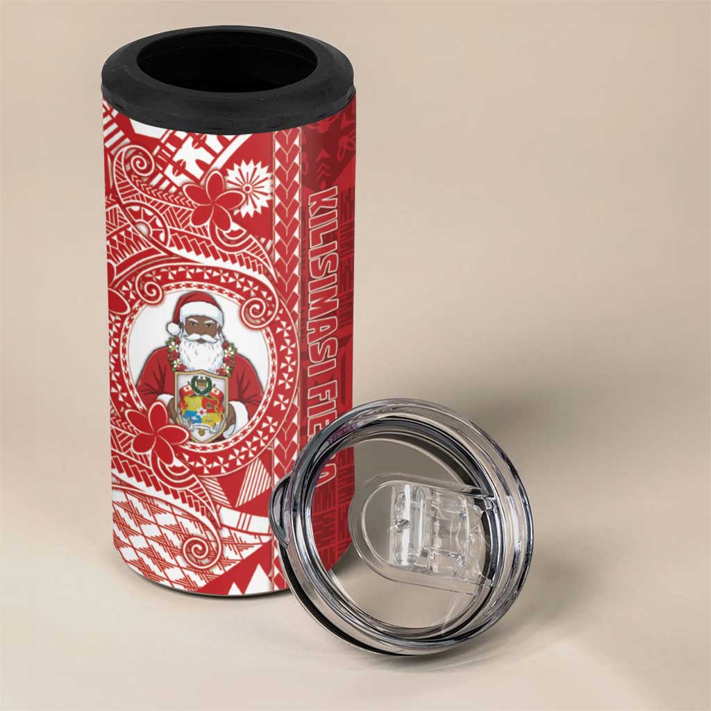 Tonga Christmas 4 in 1 Can Cooler Tumbler Kilisimasi Fiefia - Polynesian Pride