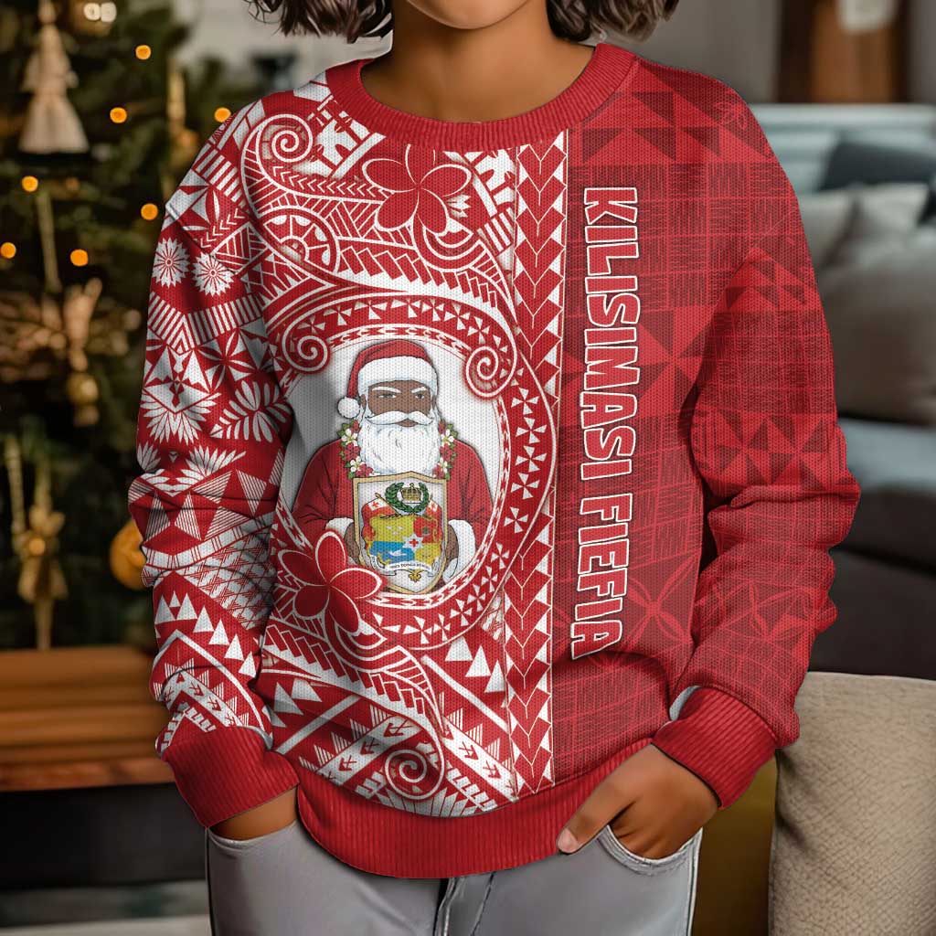 Tonga Christmas Kid Ugly Christmas Sweater Kilisimasi Fiefia - Polynesian Pride