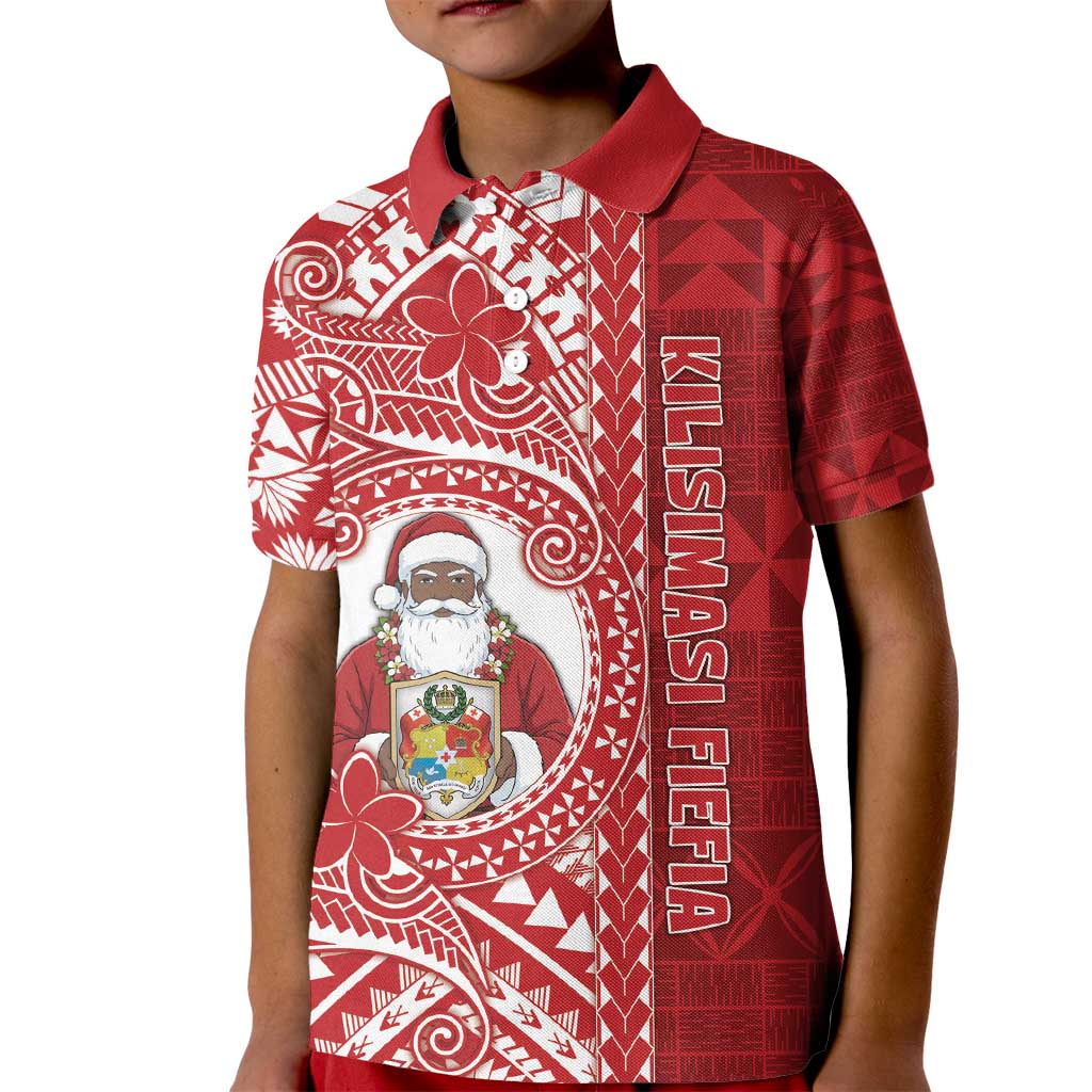 Tonga Christmas Kid Polo Shirt Kilisimasi Fiefia - Polynesian Pride