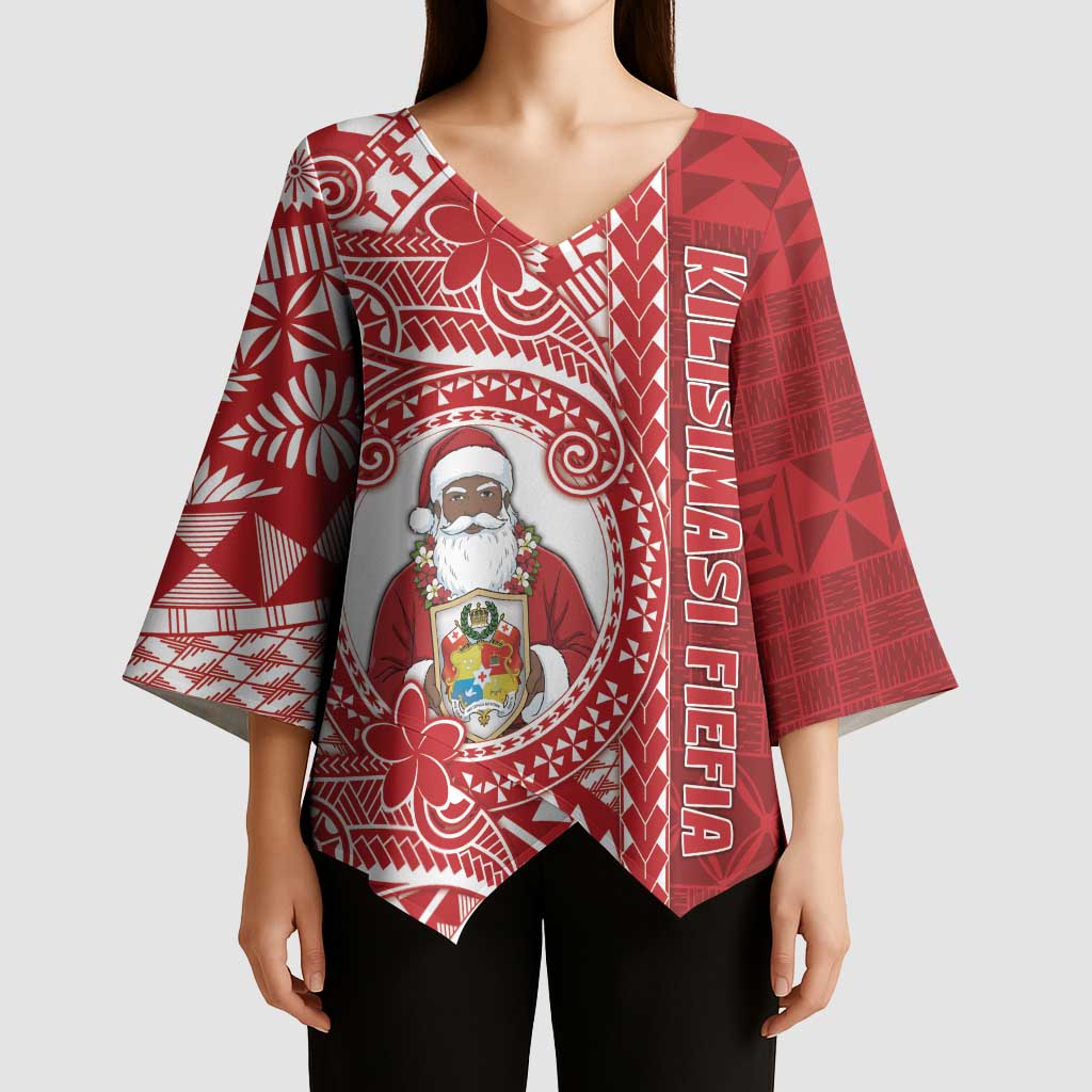 Tonga Christmas Kimono Sleeve Blouse Kilisimasi Fiefia - Polynesian Pride
