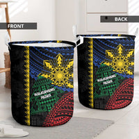 Philippines Christmas Laundry Basket Xmas Tree Filipino Tribal Patterns - Polynesian Pride
