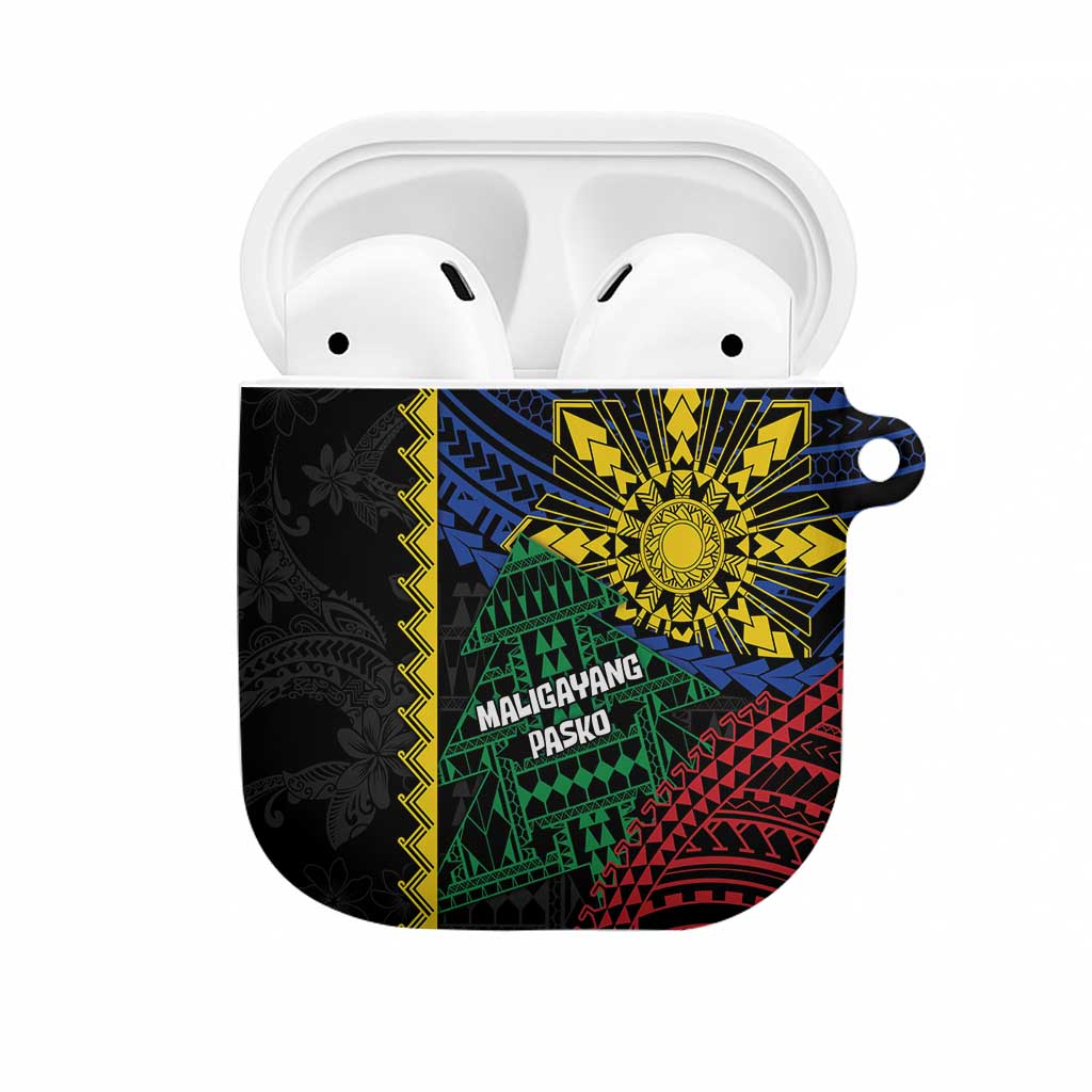 Philippines Christmas AirPods Case Xmas Tree Filipino Tribal Patterns - Polynesian Pride