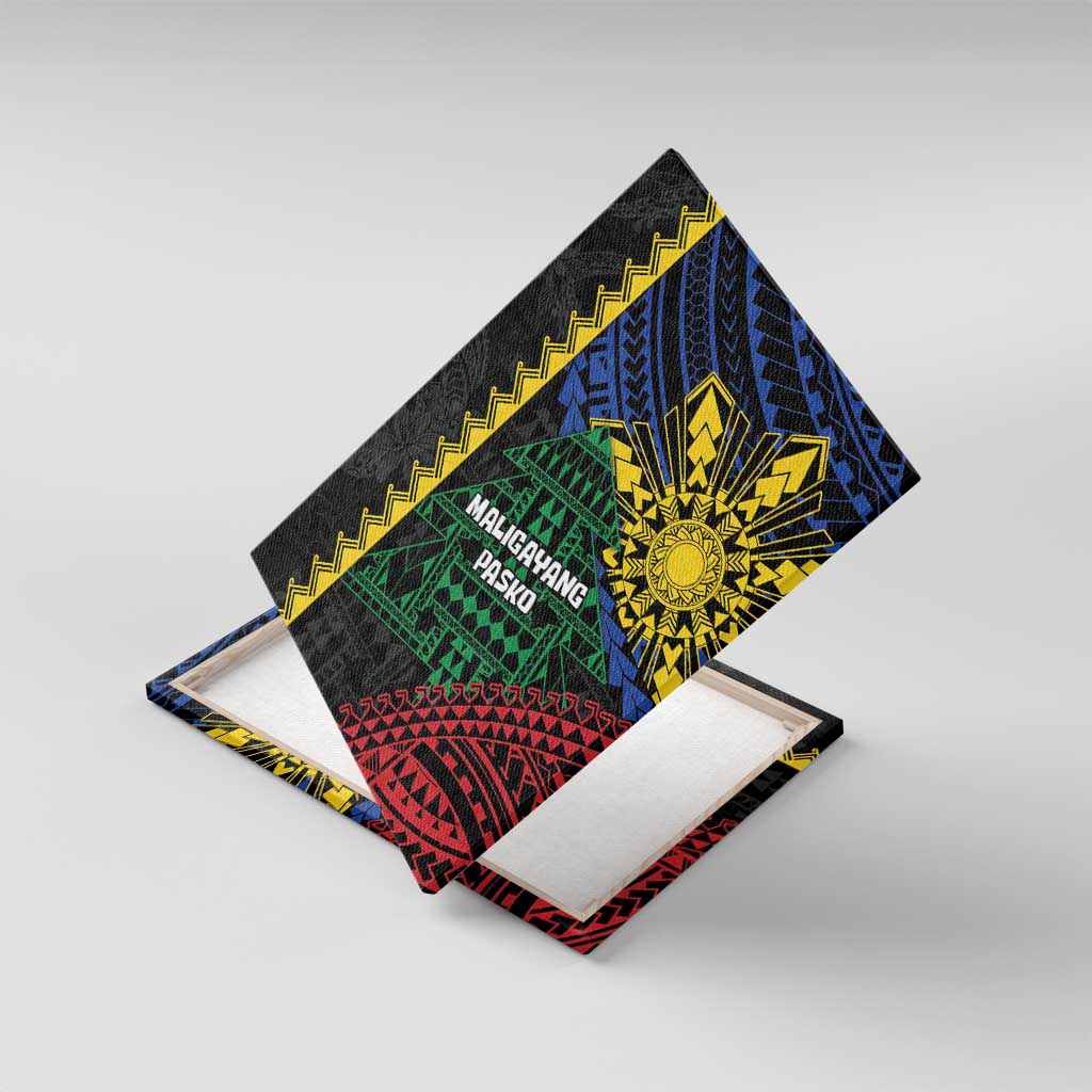 Philippines Christmas Canvas Wall Art Xmas Tree Filipino Tribal Patterns - Polynesian Pride