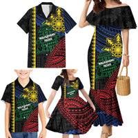 Personalised Philippines Christmas Family Matching Mermaid Dress and Hawaiian Shirt Xmas Tree Filipino Tribal Patterns - Polynesian Pride