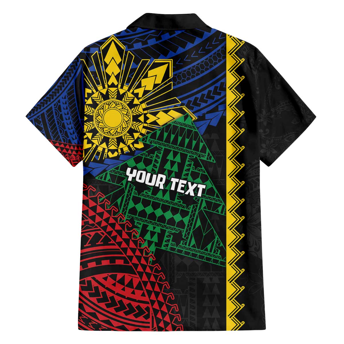 Personalised Philippines Christmas Family Matching Off The Shoulder Long Sleeve Dress and Hawaiian Shirt Xmas Tree Filipino Tribal Patterns - Polynesian Pride