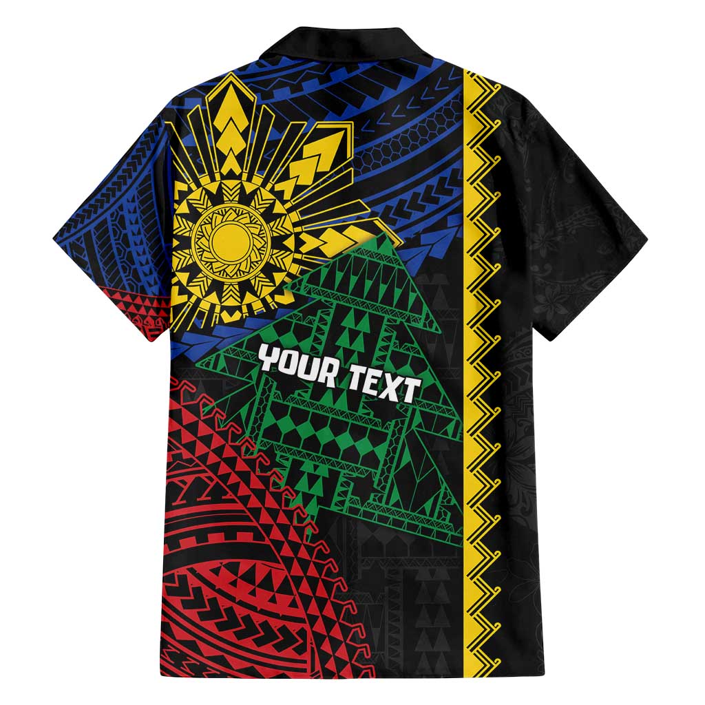 Personalised Philippines Christmas Family Matching Summer Maxi Dress and Hawaiian Shirt Xmas Tree Filipino Tribal Patterns - Polynesian Pride