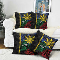 Philippines Christmas Pillow Cover Xmas Tree Filipino Tribal Patterns - Polynesian Pride