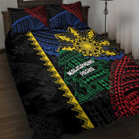 Philippines Christmas Quilt Bed Set Xmas Tree Filipino Tribal Patterns - Polynesian Pride