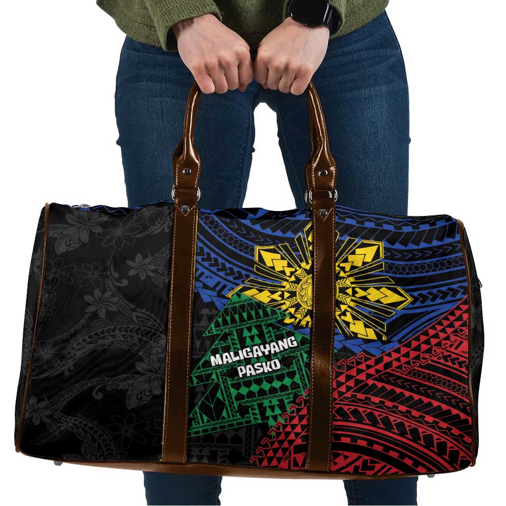 Philippines Christmas Travel Bag Xmas Tree Filipino Tribal Patterns - Polynesian Pride