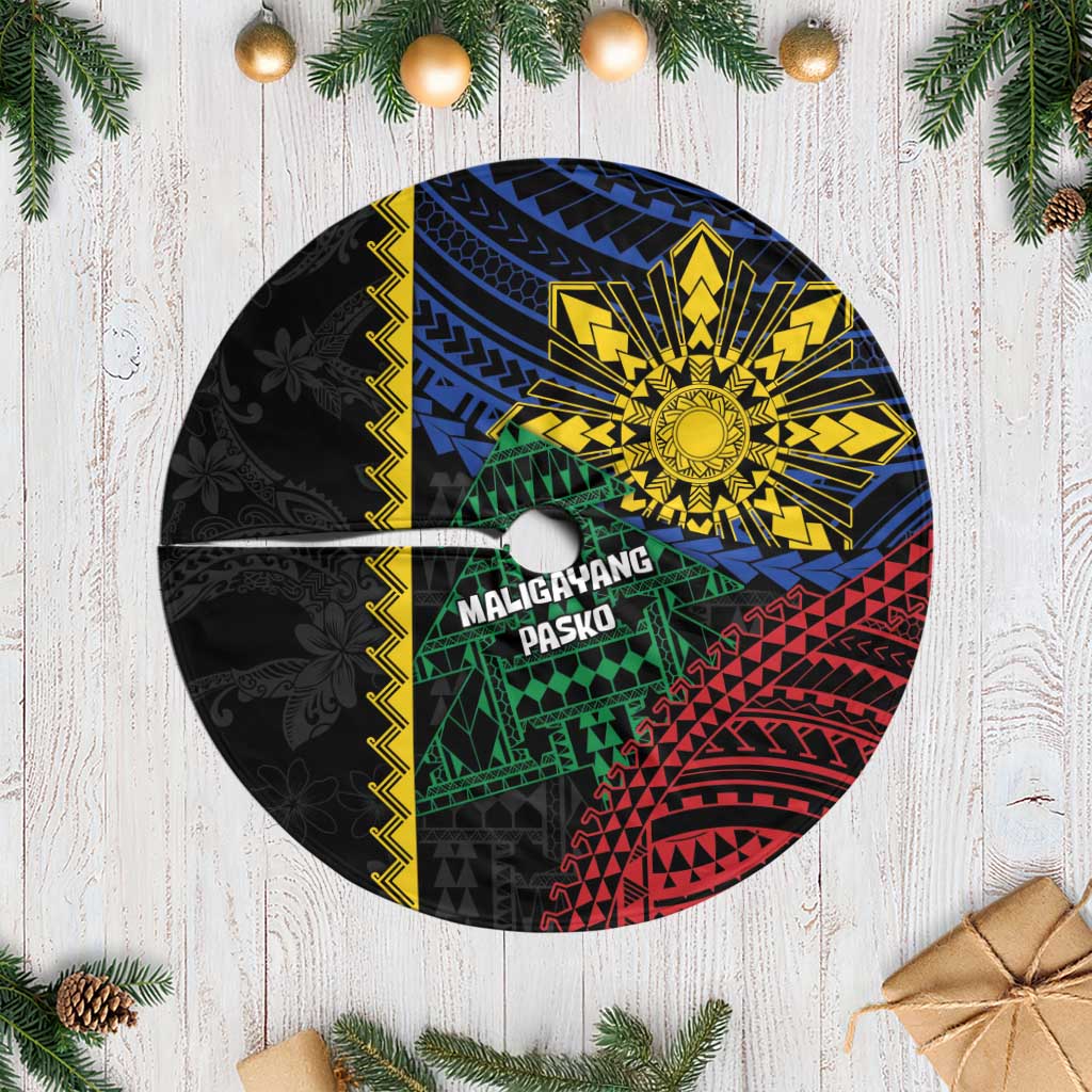 Philippines Christmas Tree Skirt Xmas Tree Filipino Tribal Patterns - Polynesian Pride