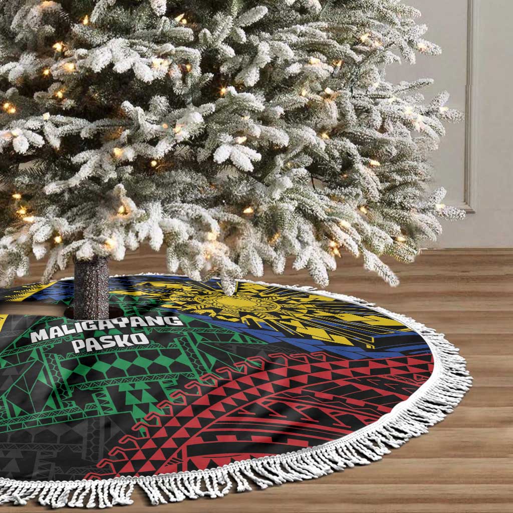 Philippines Christmas Tree Skirt Xmas Tree Filipino Tribal Patterns - Polynesian Pride