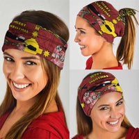 Rotuma Christmas Neck Gaiter Rotuma Myzomela Birds With Hibiscus Flowers - Polynesian Pride