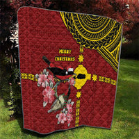 Rotuma Christmas Quilt Rotuma Myzomela Birds With Hibiscus Flowers - Polynesian Pride