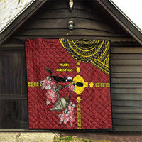 Rotuma Christmas Quilt Rotuma Myzomela Birds With Hibiscus Flowers - Polynesian Pride