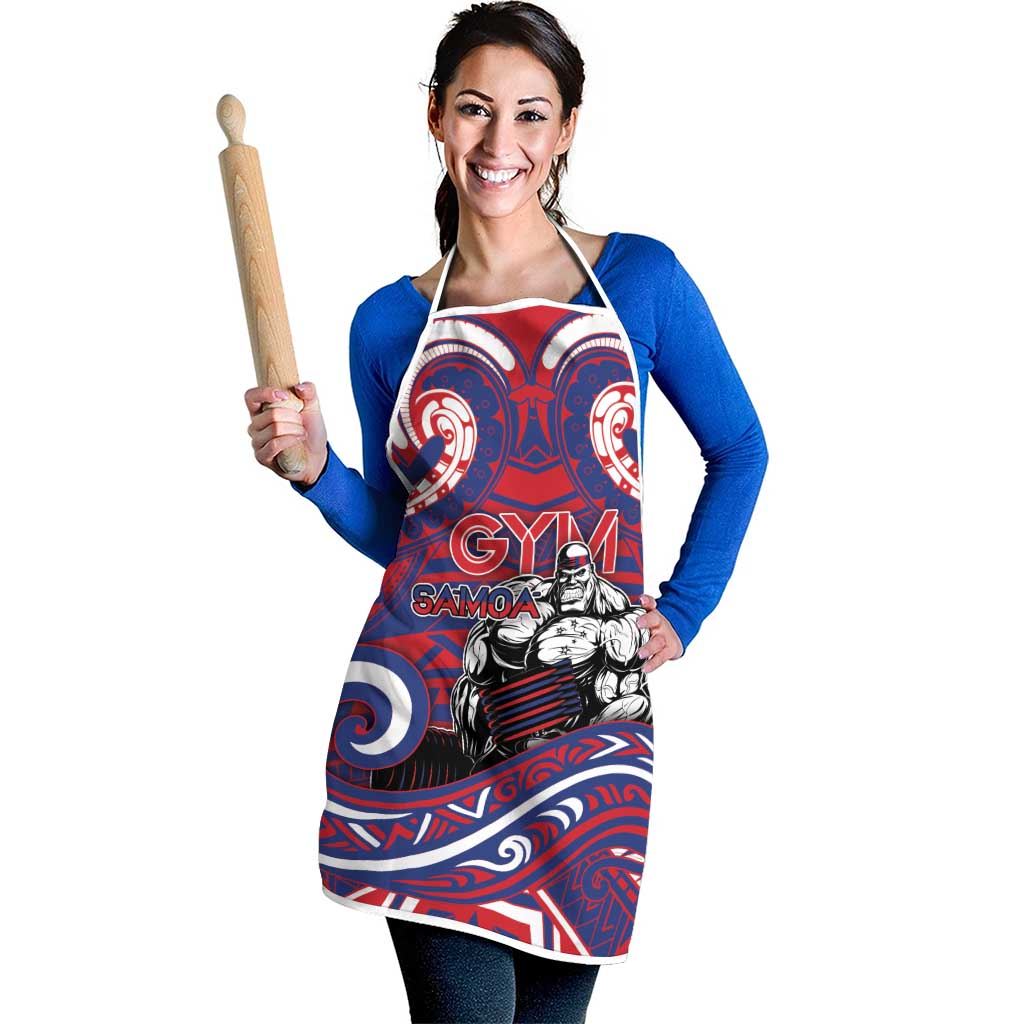 Samoa Gym Apron Muscle Samoan Tribal Waves - Polynesian Pride