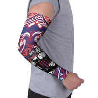 Personalised Samoa Gym Arm Sleeves Muscle Samoan Tribal Waves - Polynesian Pride