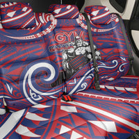 Samoa Gym Back Car Seat Cover Muscle Samoan Tribal Waves - Polynesian Pride